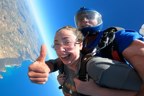 Life-affirming Skydive from 15,000 Feet Above!