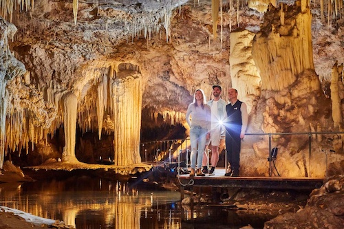 Explore A Crystal Wonderland at Lake Cave 
