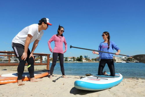 Stand Up Paddle Boarding Lesson in Surfers Paradise