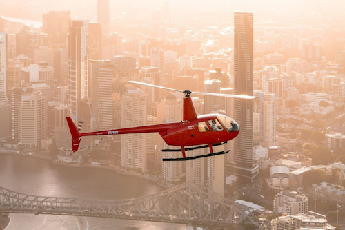 Spectacular Sunset Helicopter Ride in Brisbane City