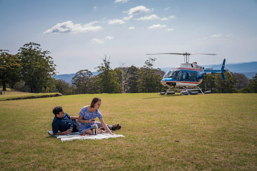 Luxurious Helicopter Tour above Hazelwood Estate