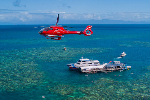 Great Barrier Reef Cruise with Scenic Helicopter Flight to Cairns