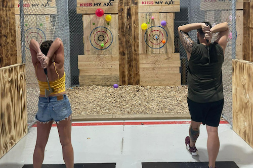 Axe Throwing for Two on a Tuesday
