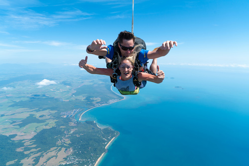 7,500-ft Tandem Skydive above Mission Beach