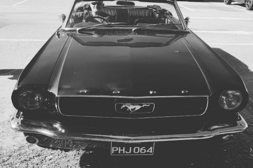 1966 Black Mustang Convertible - Weekend Hire