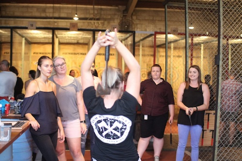 Axe Throwing Competition in Brisbane