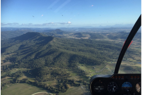 Helicopter Flight over Wollumbin -Mt. Warning and the Tweed Valley
