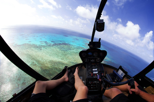 45 Min Helicopter Flight Over the Reef from Port Douglas