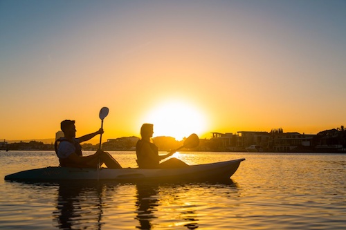 Guided Sunset Kayak Tour in  Surfers Paradise