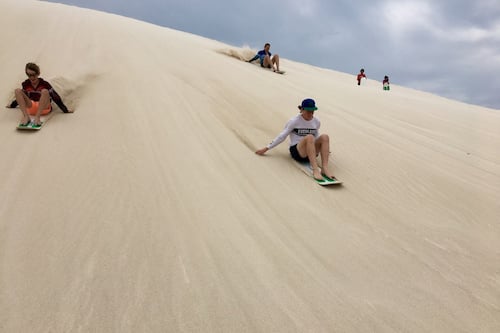 45 min 4WD Sand Dunes & Sand Boarding Adventure at 3pm