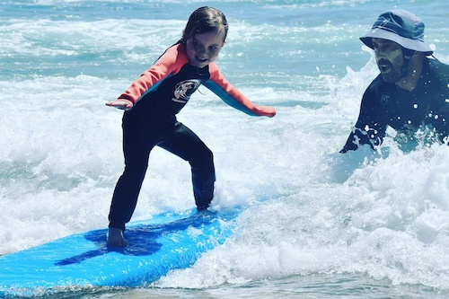 Surfing School Holiday Kids Package