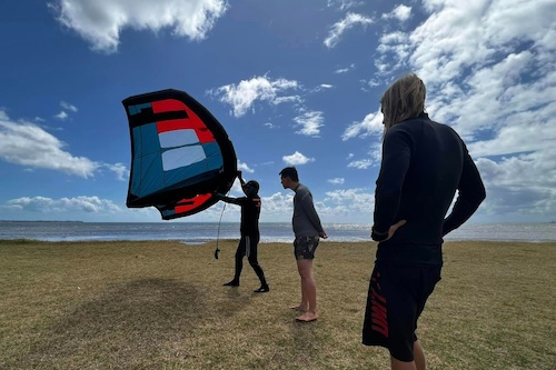 Morning Wing Foil Lessons at Sandgate Beach