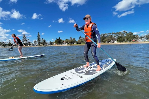 Beginner Friendly Stand-Up Paddle Lessons at Sandgate Beach