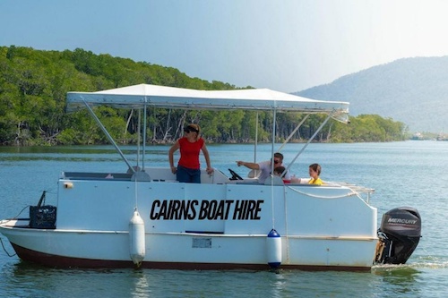 Trinity Inlet Self-Drive 8 Man Pontoon Hire in Cairns