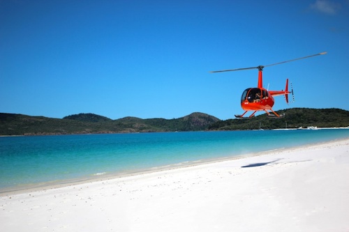 Private Helicopter flight to Breathtaking Whitehaven Beach